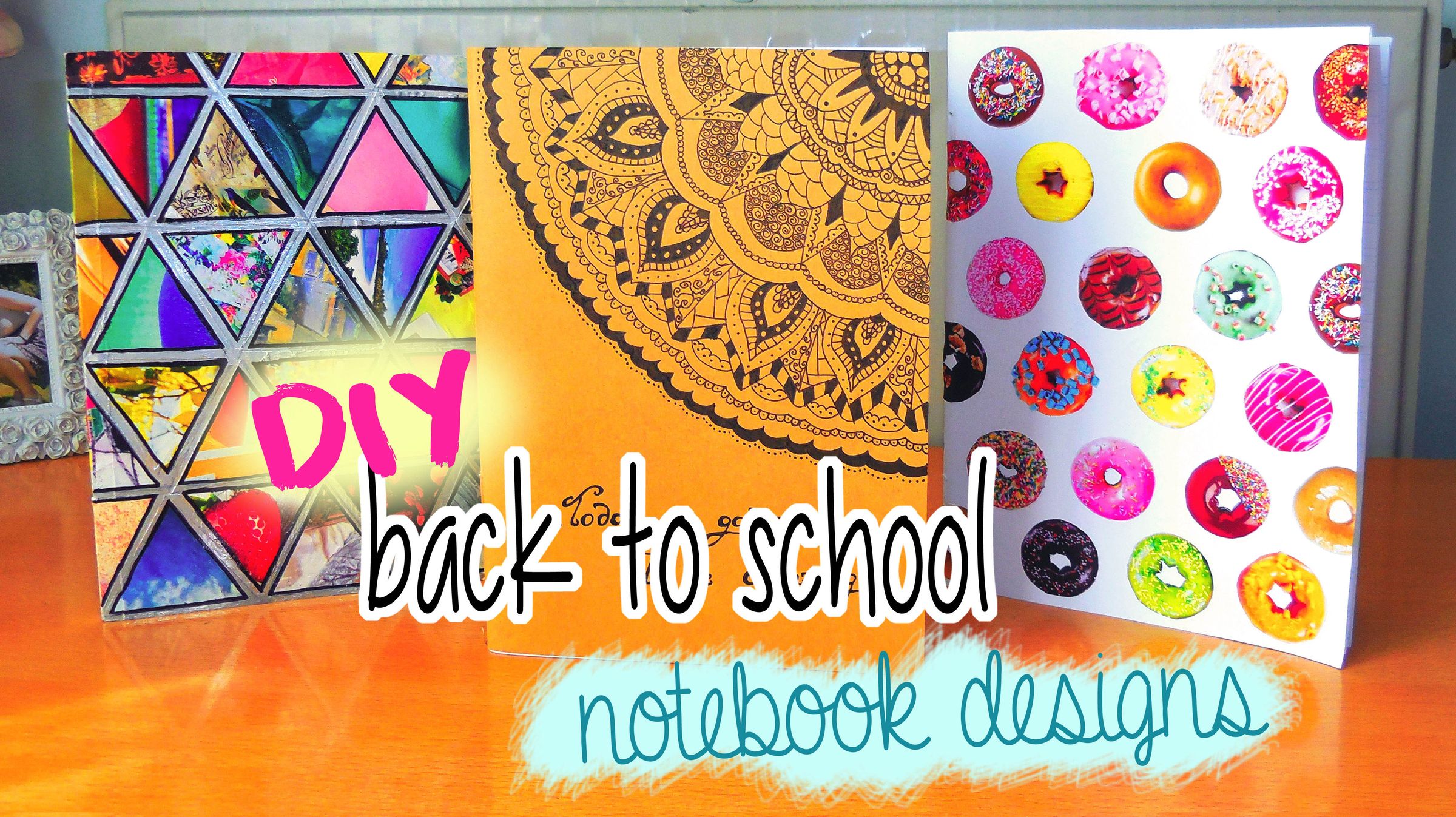 DIY Notebooks for Back to School! Doughnuts, Tumblr & More! DIY Supplies