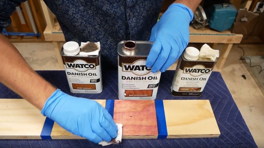 Danish Oil Color Tones 5 Steps