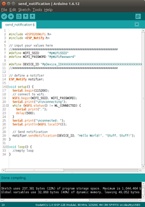 Send Notifications to Your Phone From an ESP8266. : 3 Steps - Instructables