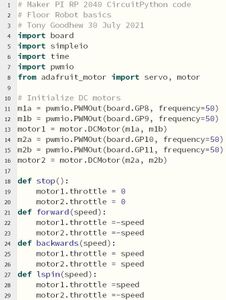 Basic Robot Program - Part 1