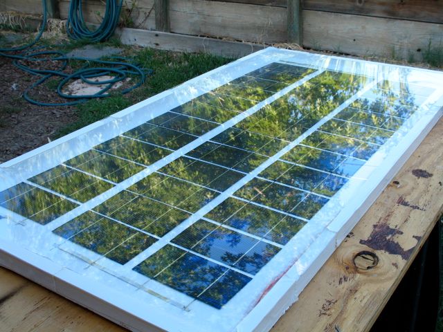 Homemade 63 Watt Solar Panel