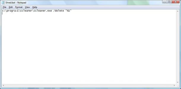 Create the Batch File