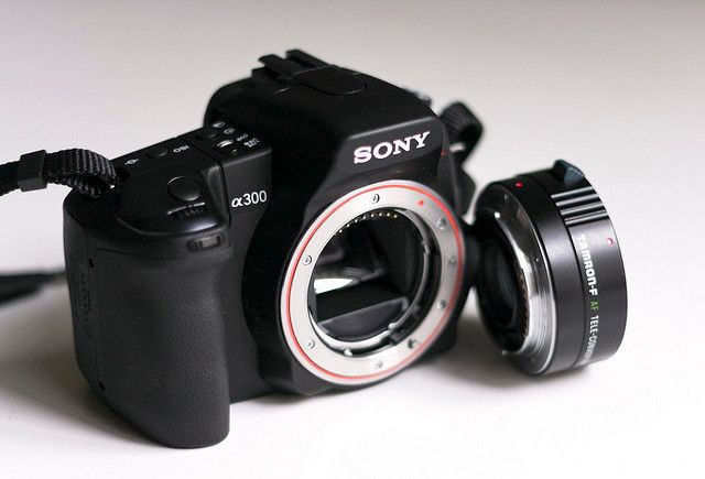 How to Fit a Tamron-F Teleconverter on a Sony Alfa300