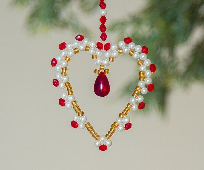 How to Make Beaded Heart