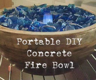 Portable DIY Concrete Fire Bowl