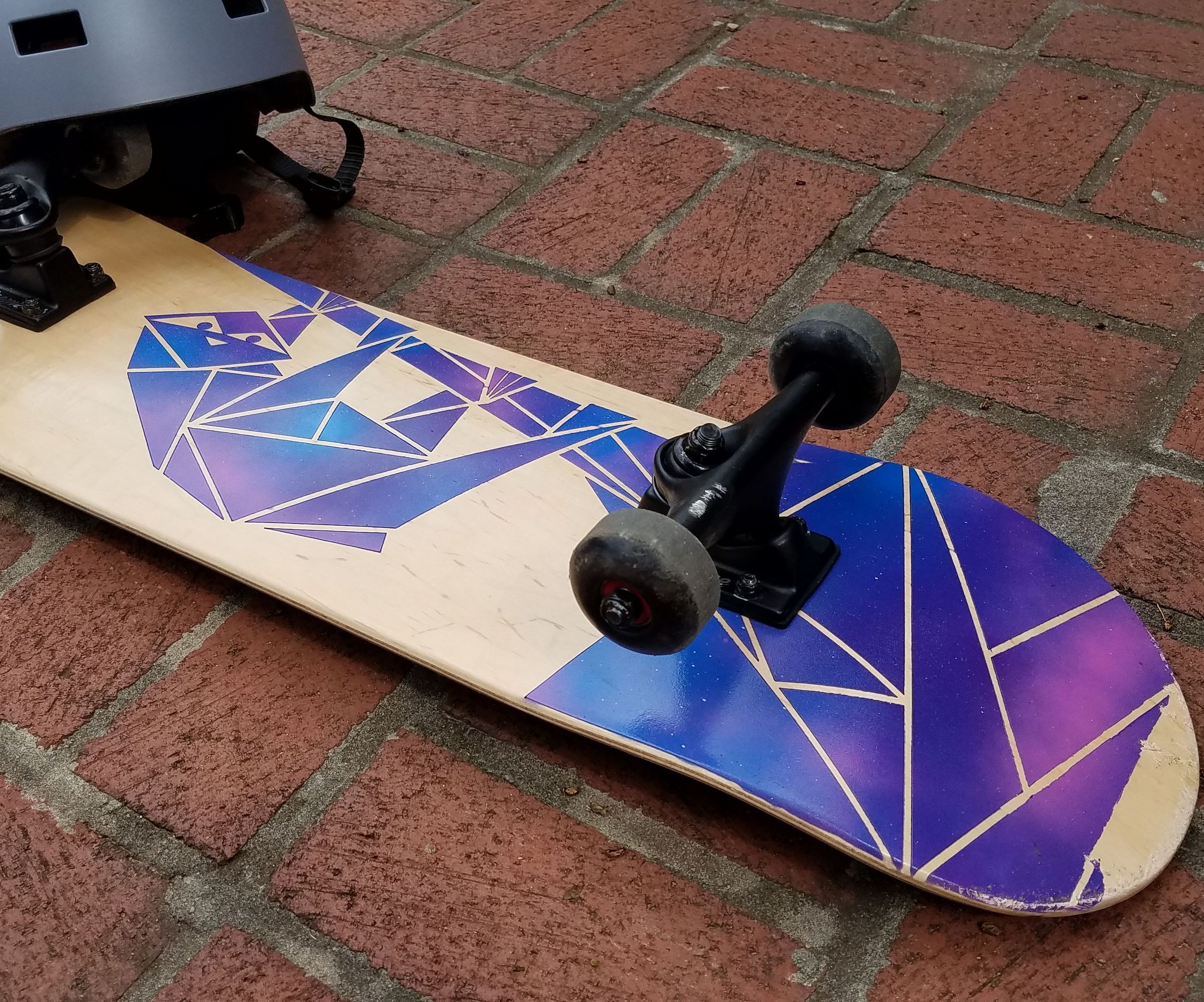Galaxy Sloth Custom Skate Deck