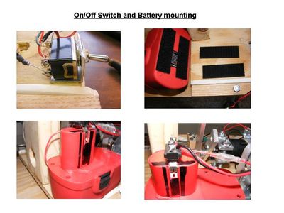 Main Wiring Harness On/Off Switch and Battery Mounting