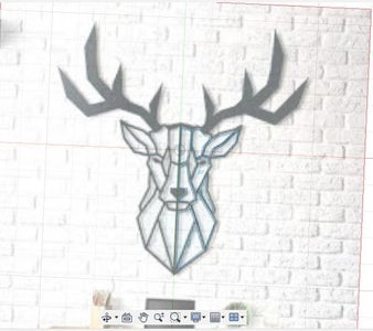 Create Another Sketch of the Holes in the Reindeer Head