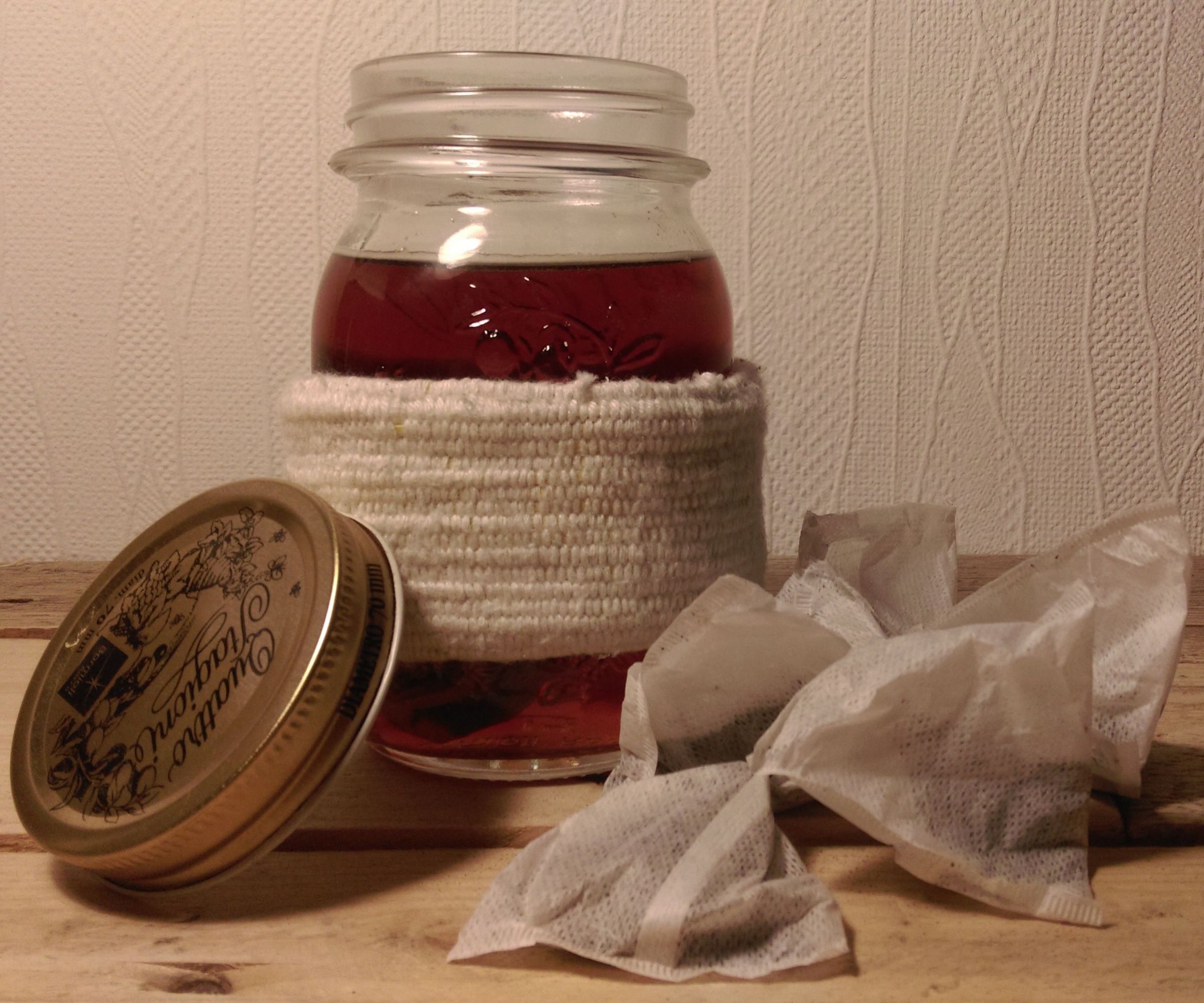 SIMPLLE RUBBER BAND INSULATED TEA SLEEVE