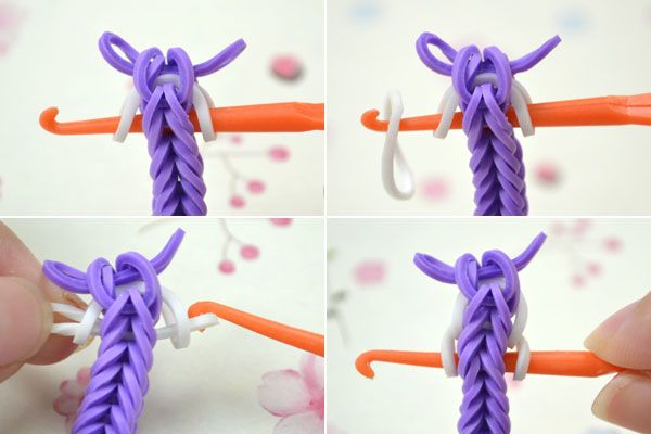 Inverted Fishtail How To Fishtail Bracelet Pattern Fishtail Loom