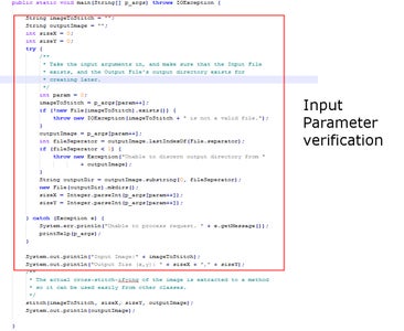 Take the Input Parameters