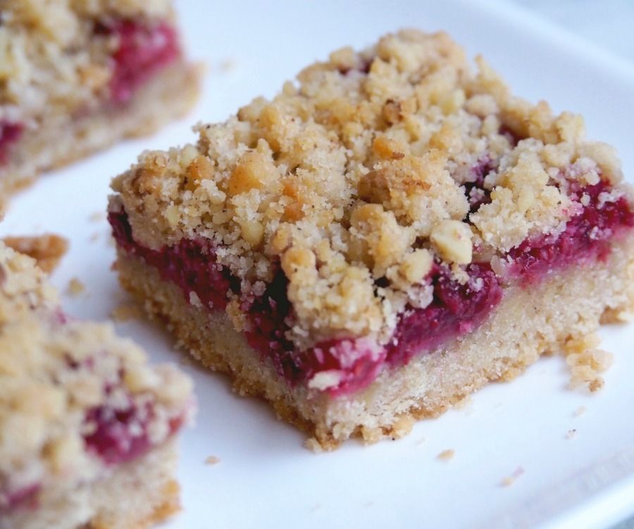 Easy Home-grown Raspberry Oatmeal Cookie Slices by My 13 YO Daughter