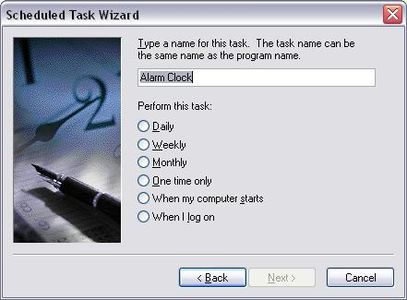 Adding a Scheduled Task