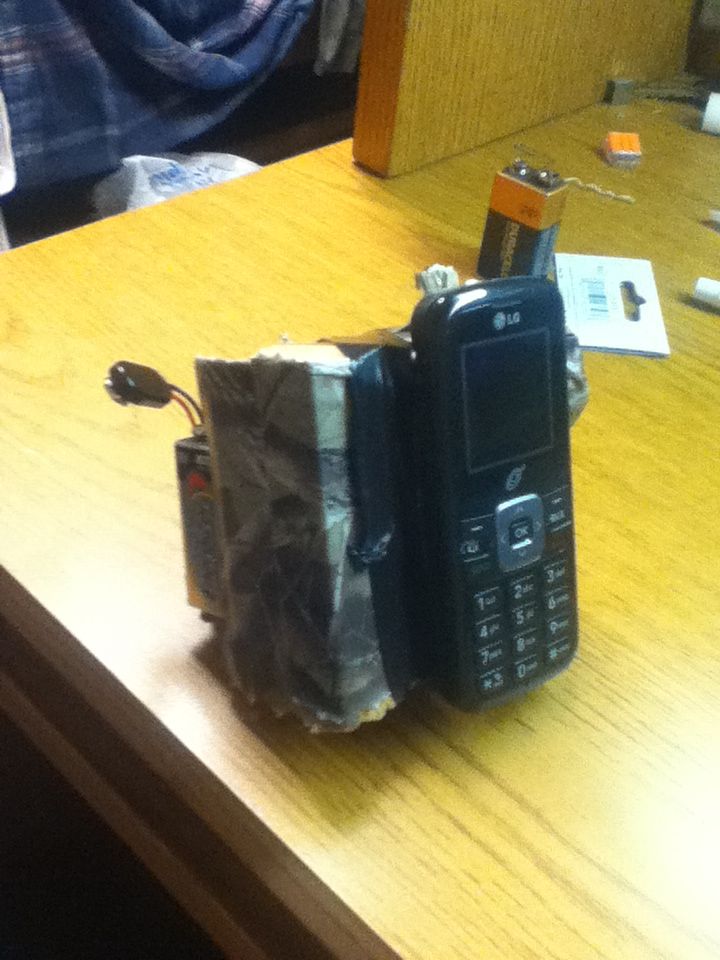 Cell Phone controlled remote airsoft grenade detonator