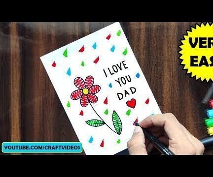 HOW TO DRAW FATHER’S DAY CARD | FATHERS DAY DRAWING
