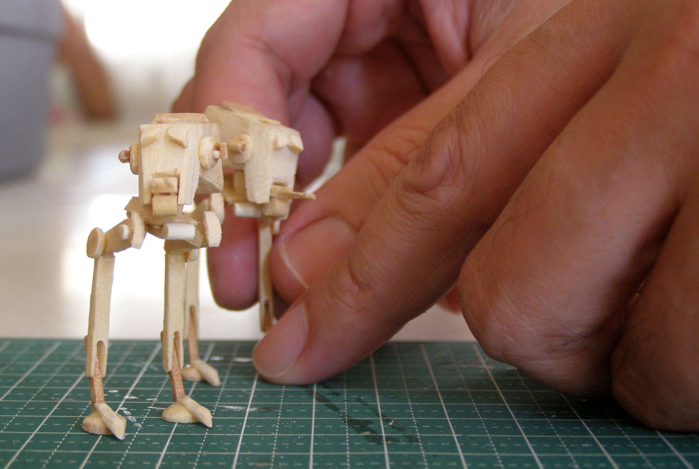 Mini AT-ST Popsicle Stick Model