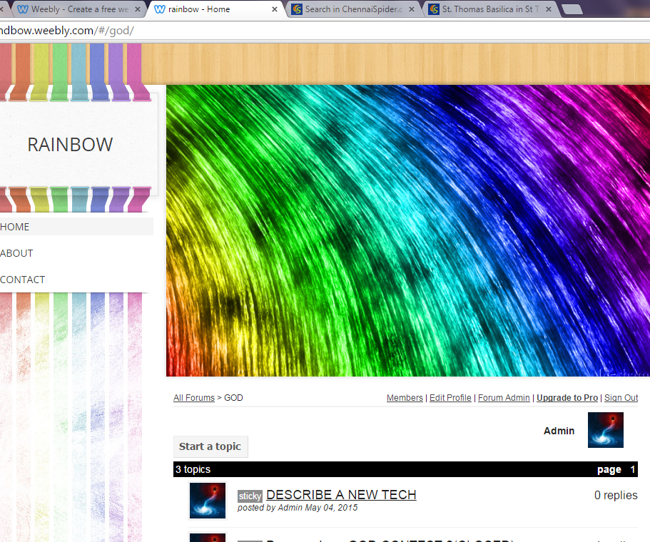 Rainbow Color Website in 5 Min for Free