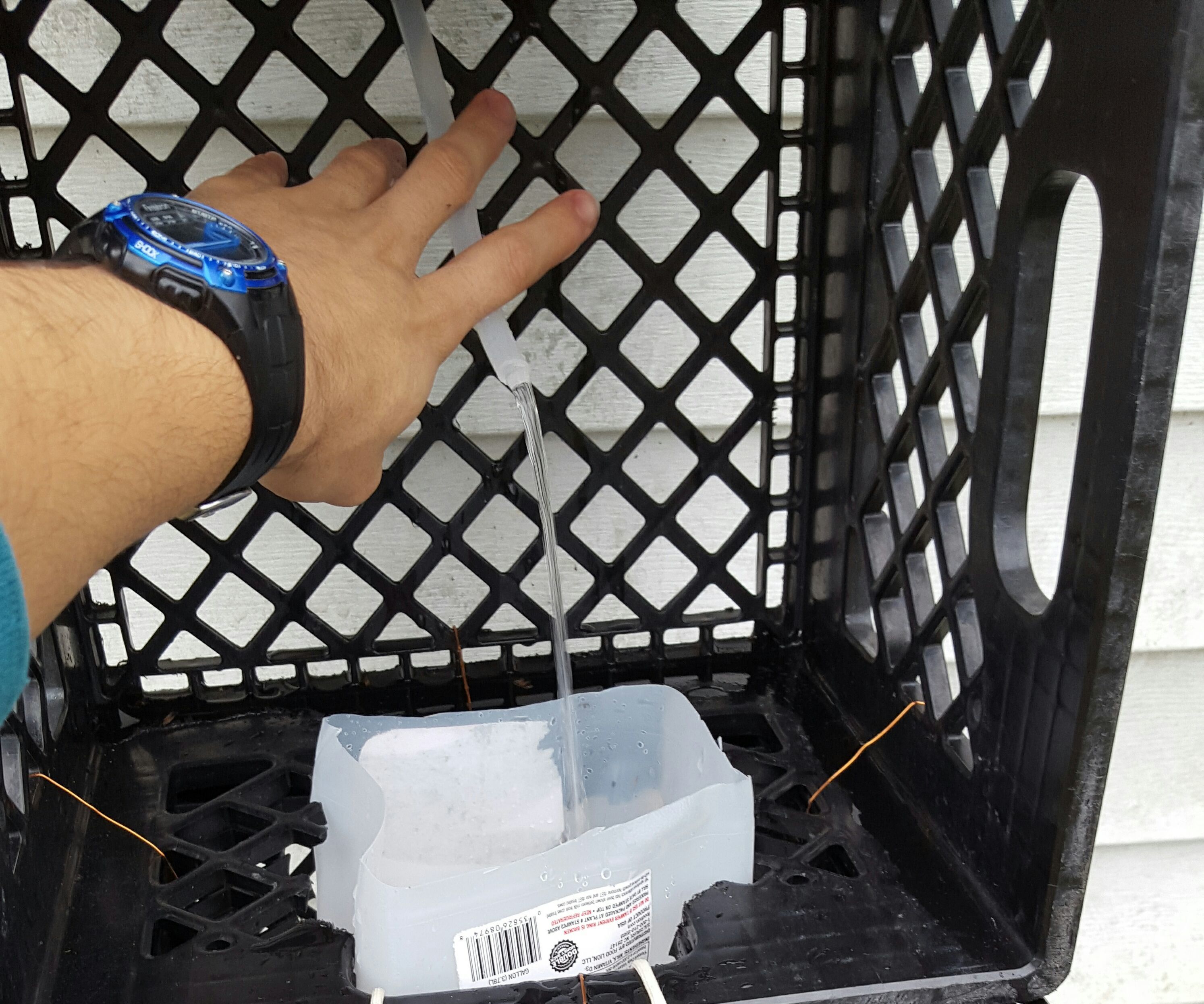 Milk Crate Gravity Sink