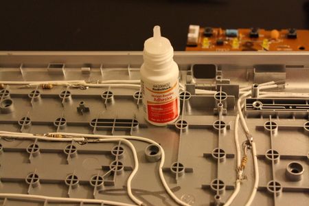 Connect the Power Cable, and Glue Everything in Place