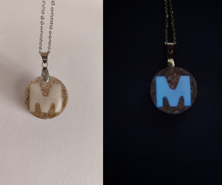 Glow in the Dark Letter Pendant