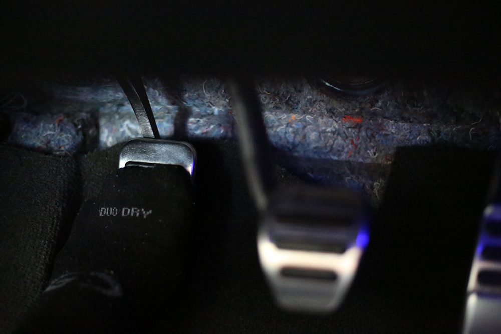 Place Your Foot Onto the Clutch Pedal