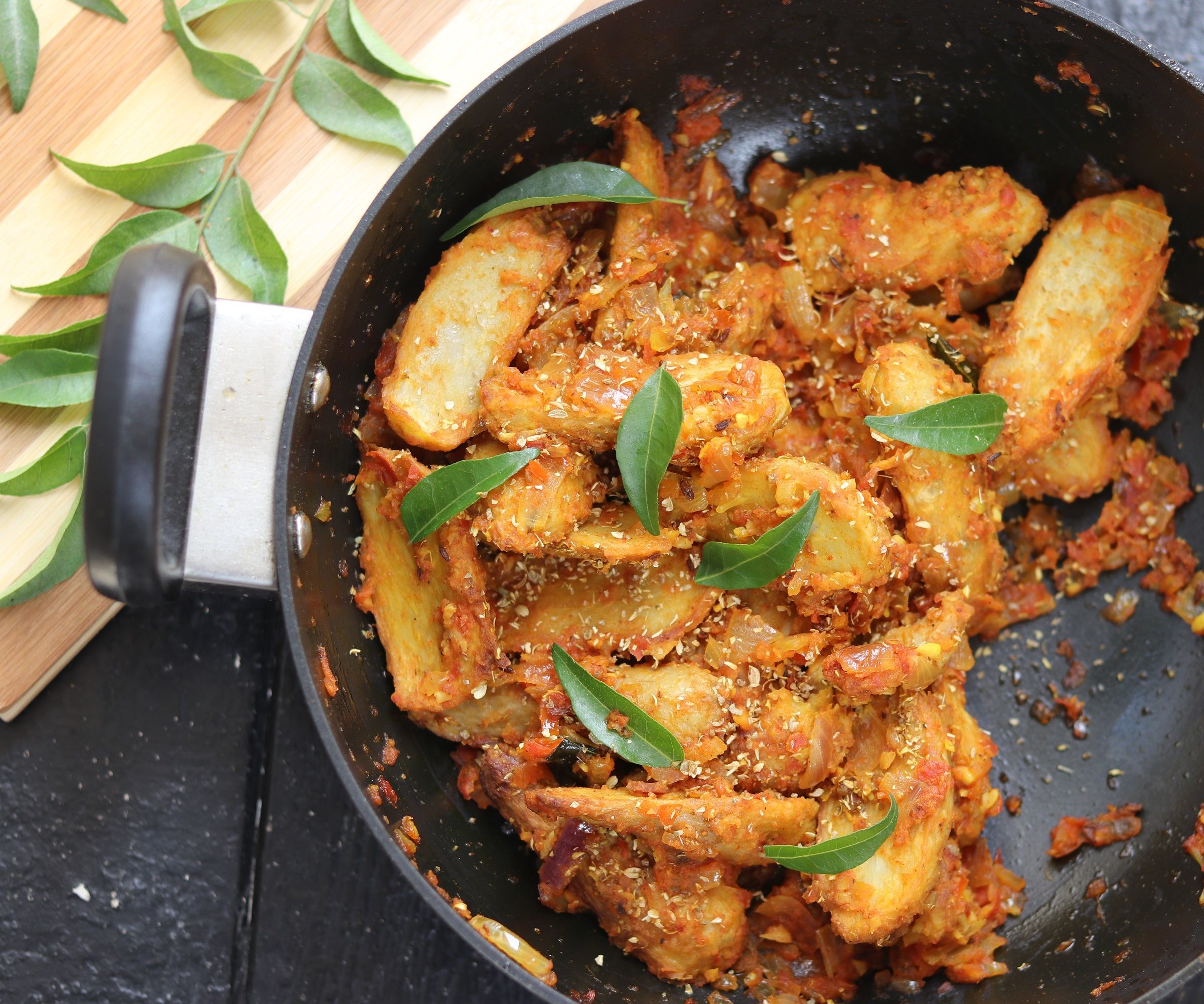 Crispy Arbi Masala 