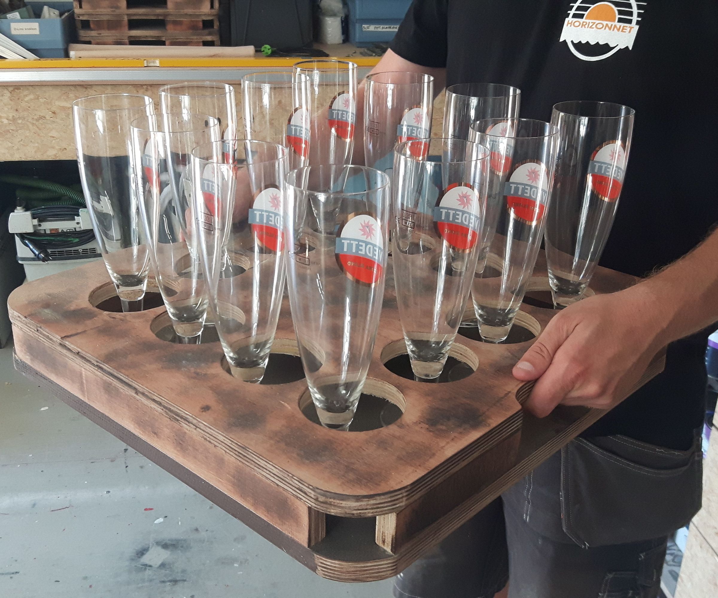 Idiot Proof Beer Serving Tray. 