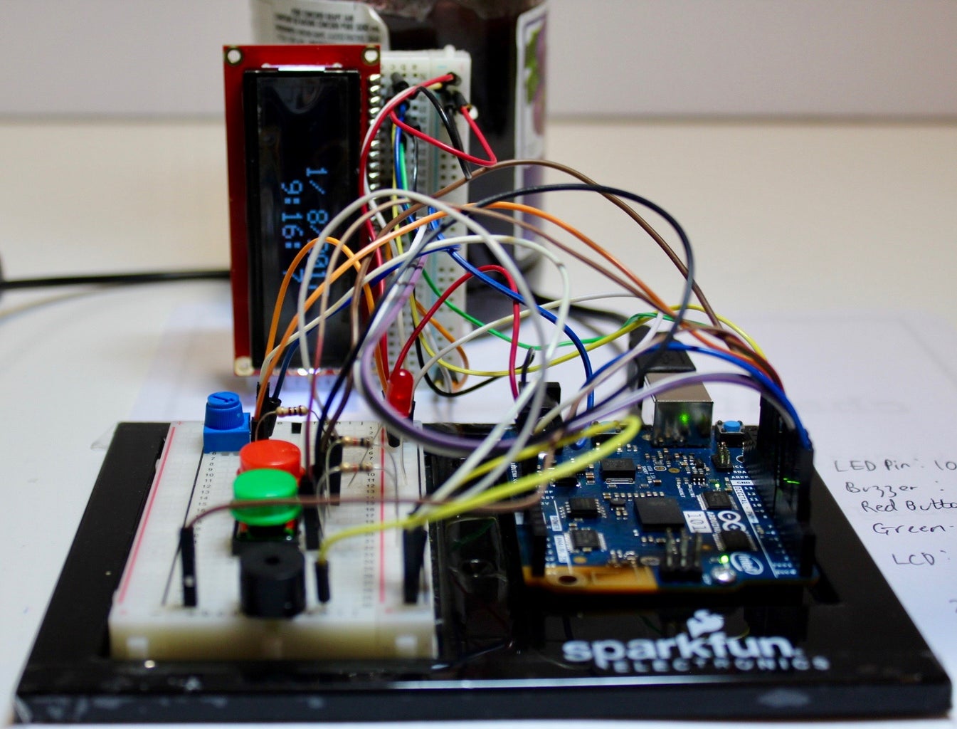 Alarm Clock Using the RTC of the Arduino 101 : 5 Steps - Instructables