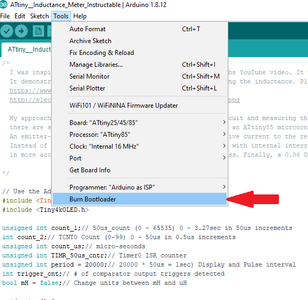 Programming the ATtiny85