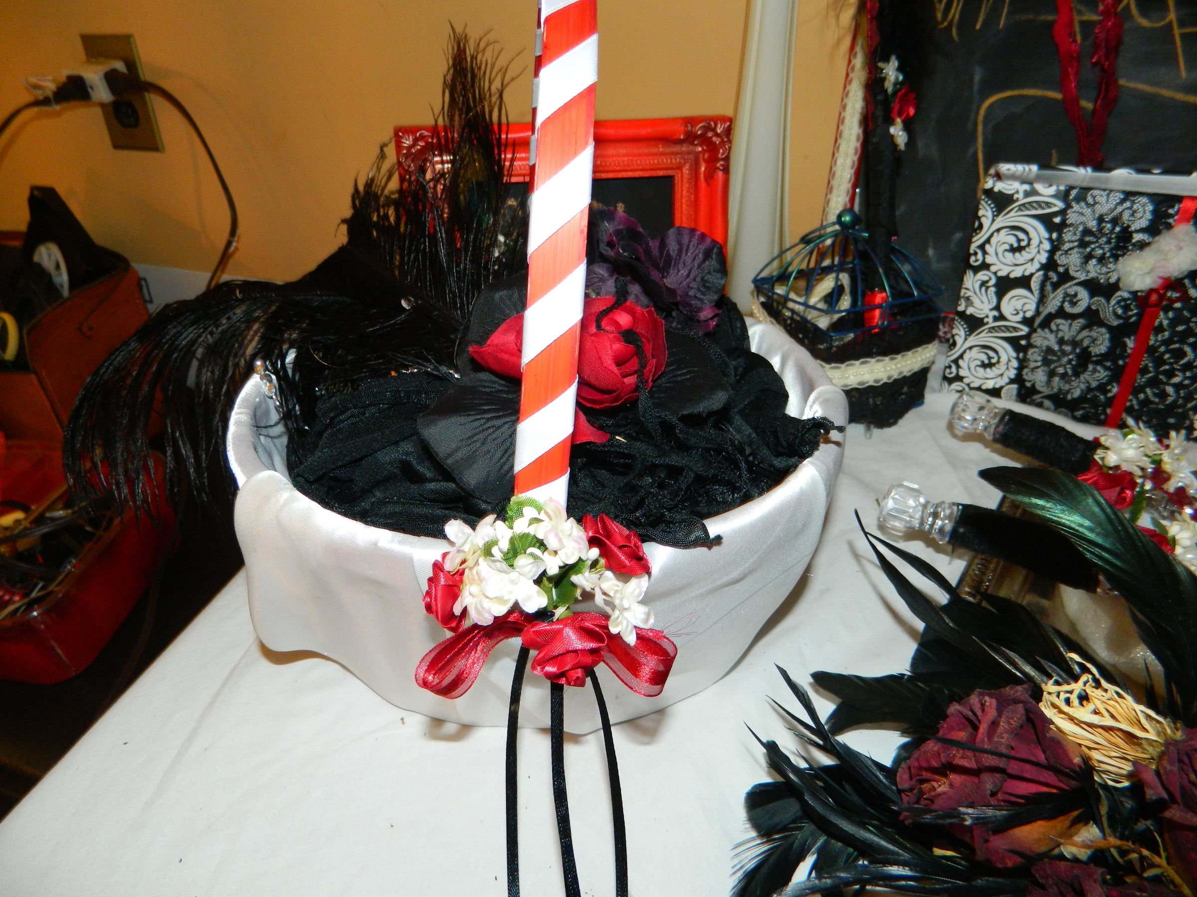DIYish Wedding Custom Flower Girl Basket; Ceremony Decor