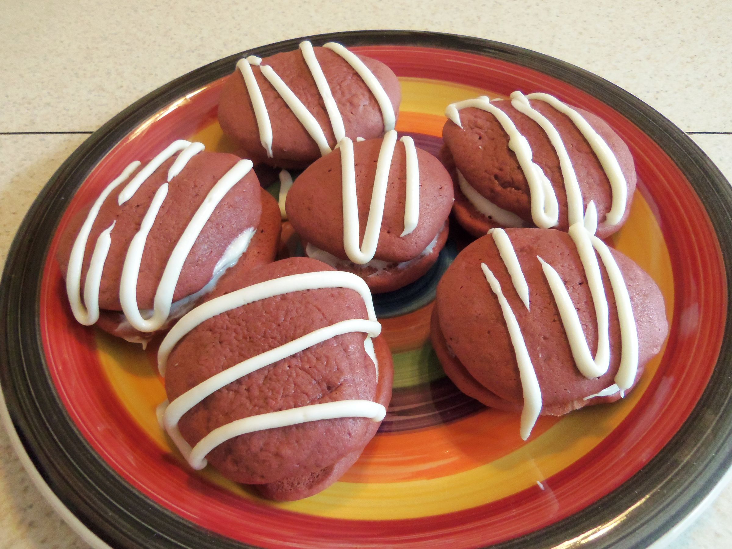 Red Velvet Whoopie Pies