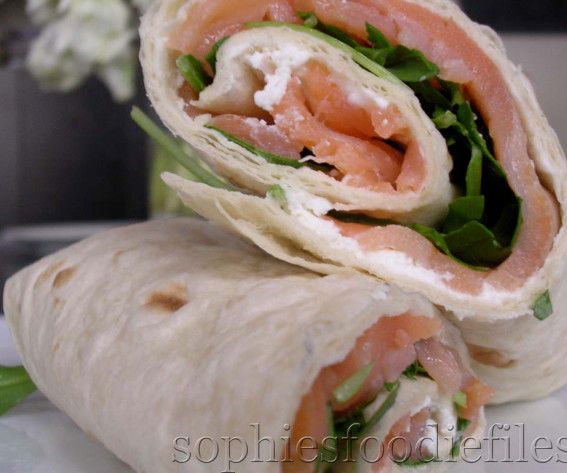 Smoked Salmon & Fresh Sheep's Ricotta Wraps!