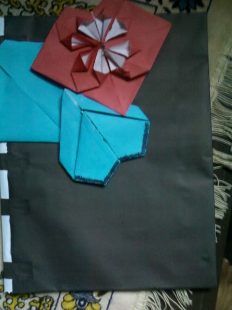 Valentine Flower Pop Up Card........wid Lover Skech.......