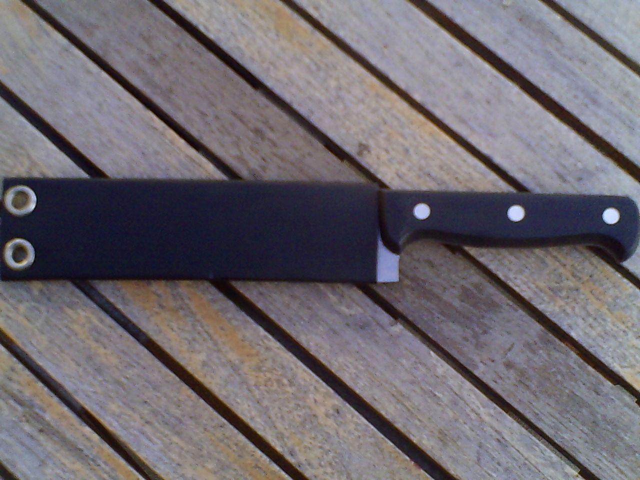 Black Leather Belt Sheath