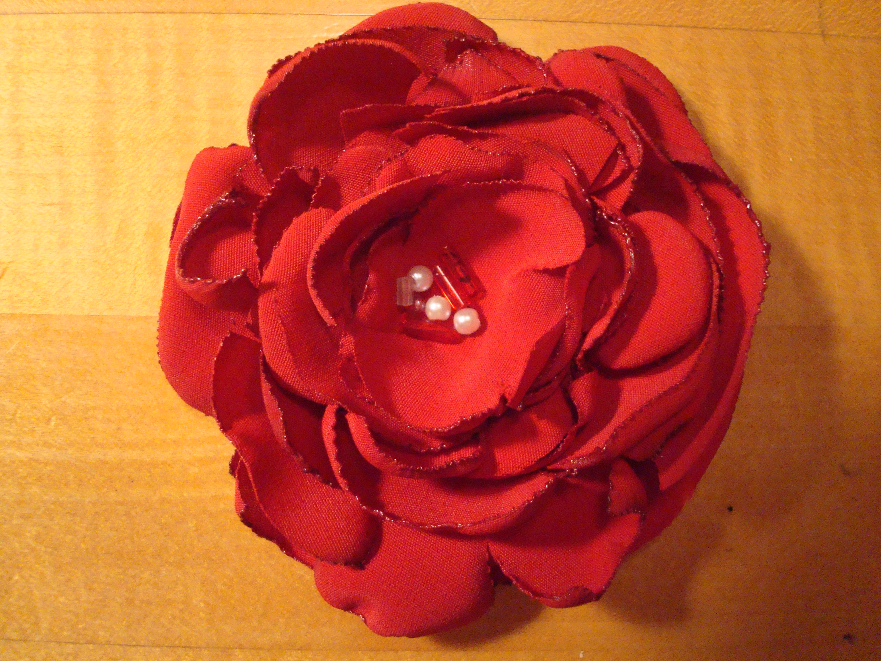 Brooch Flower Pin From Grandma's Polyester Blouse