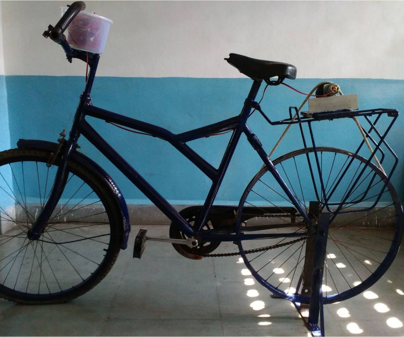 HEALTH MONITORING AND BATTERY CHARGING BICYCLE