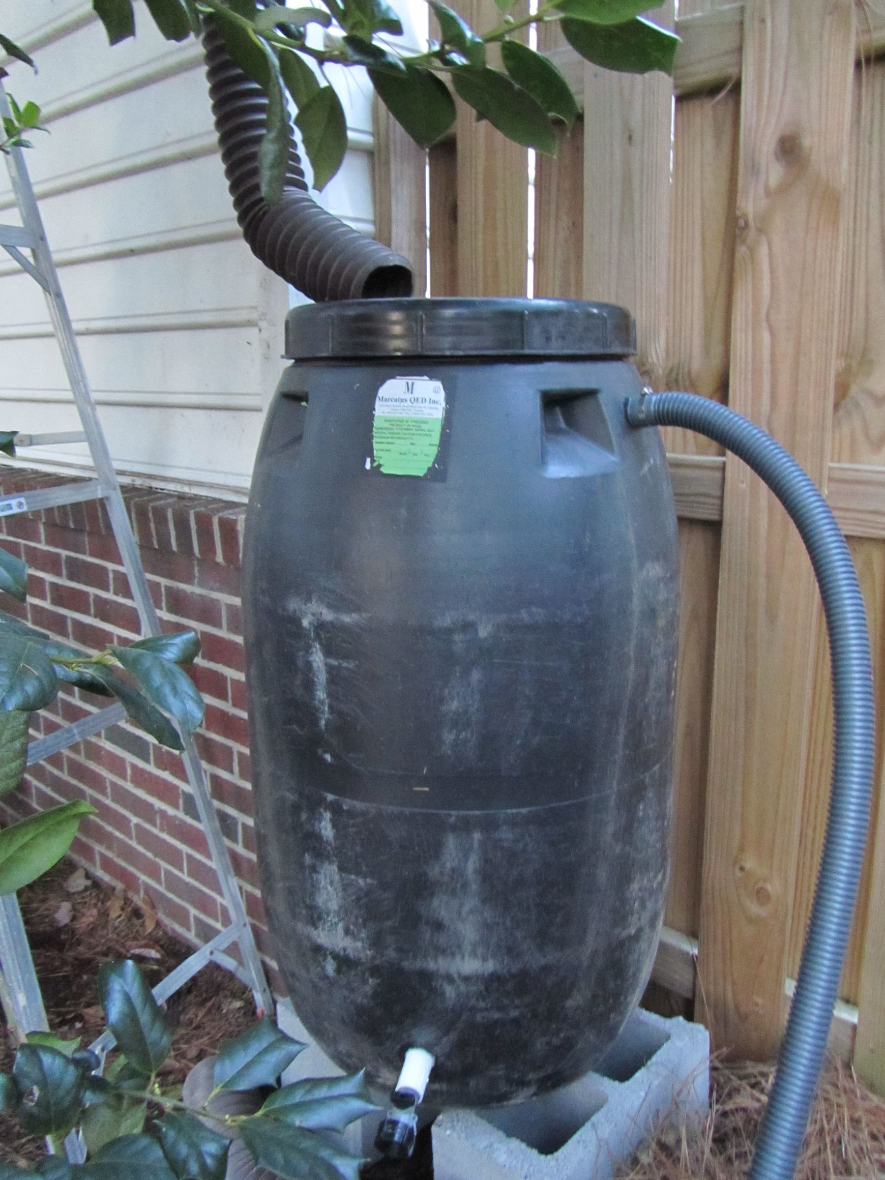 How to Make a Rain Barrel From a Pickle Barrel