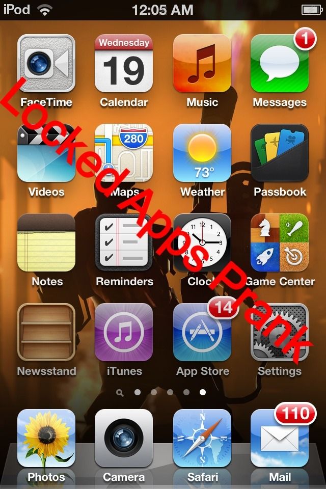 IPhone "Broken Apps" Prank