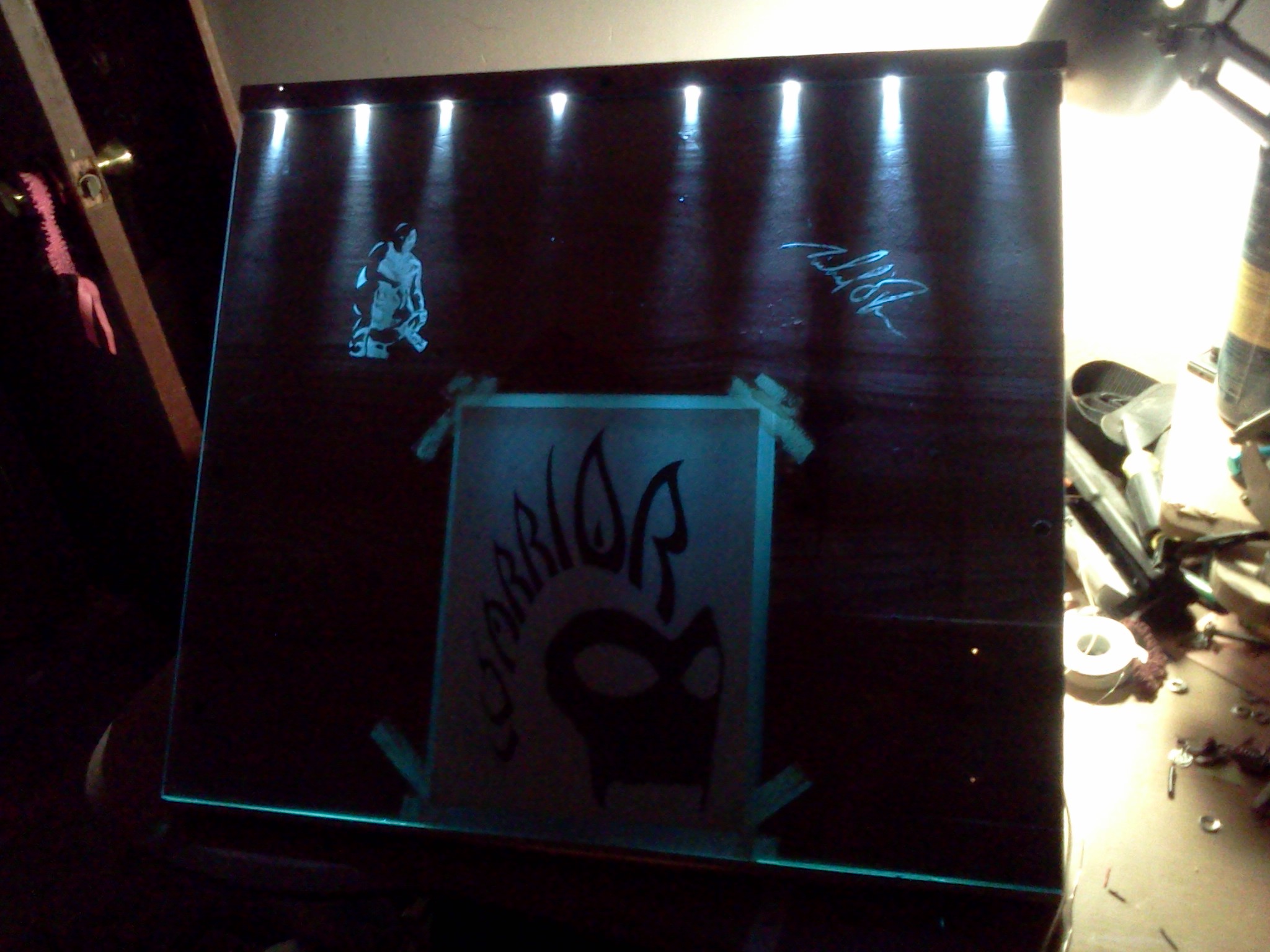 FAST BUILD "ETCHED GLASS" Portable Design and Stencil Cutting Table