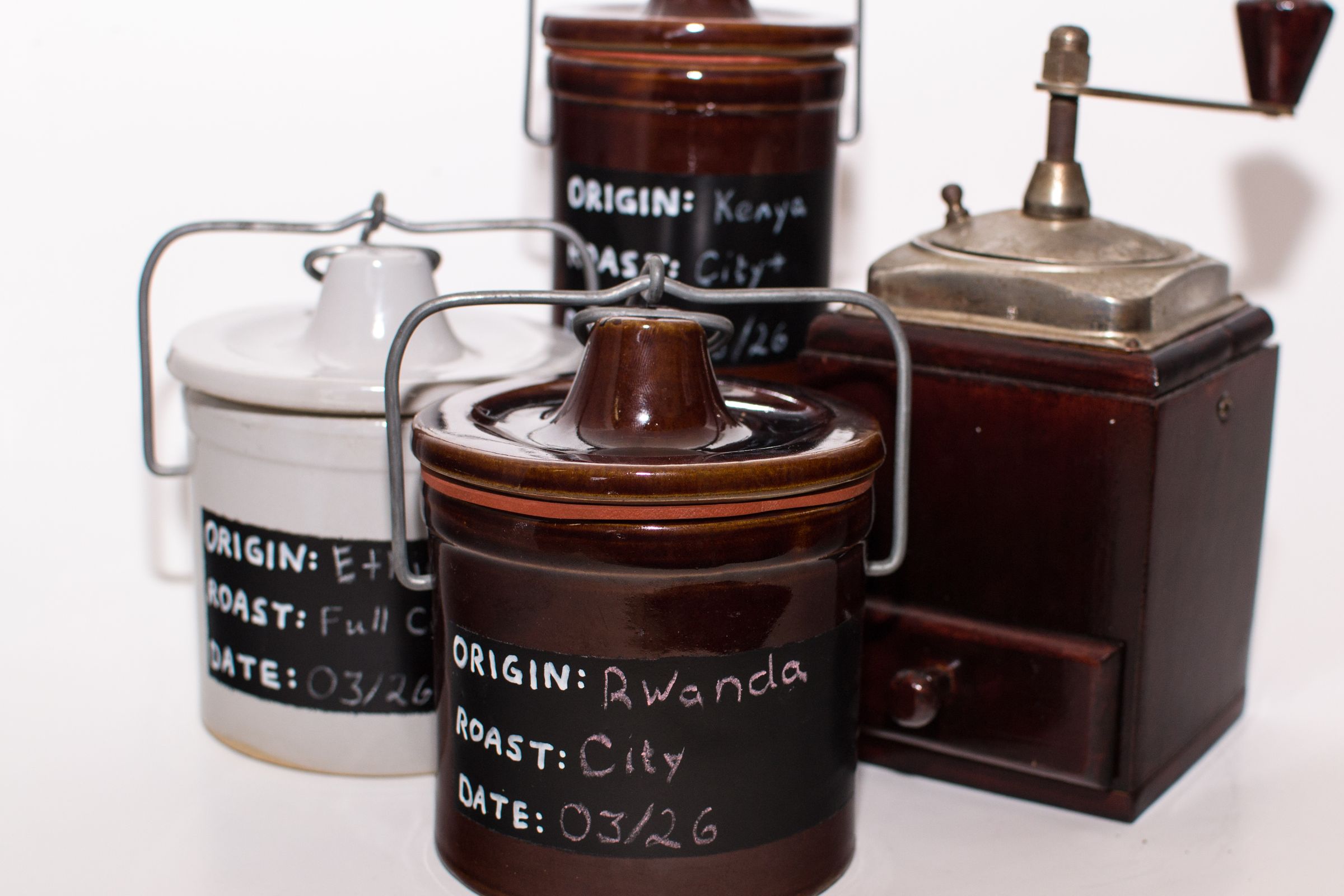 Coffee Container With Chalk Board Labeling