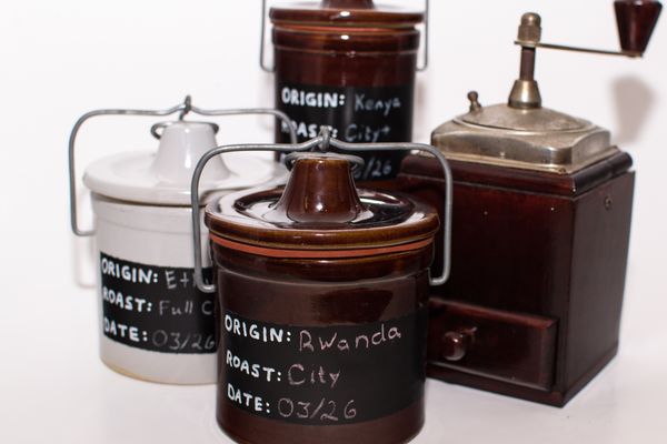 Coffee Container With Chalk Board Labeling
