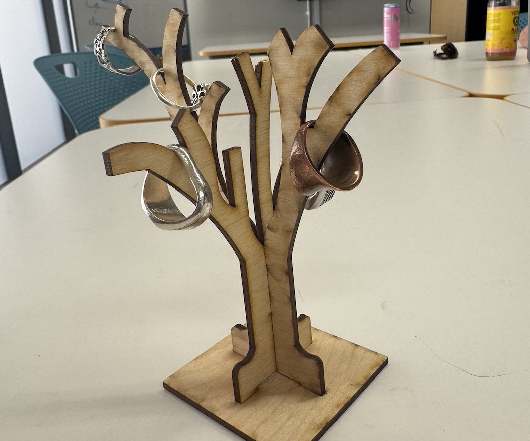 Press Fit Tree Jewelry Holder
