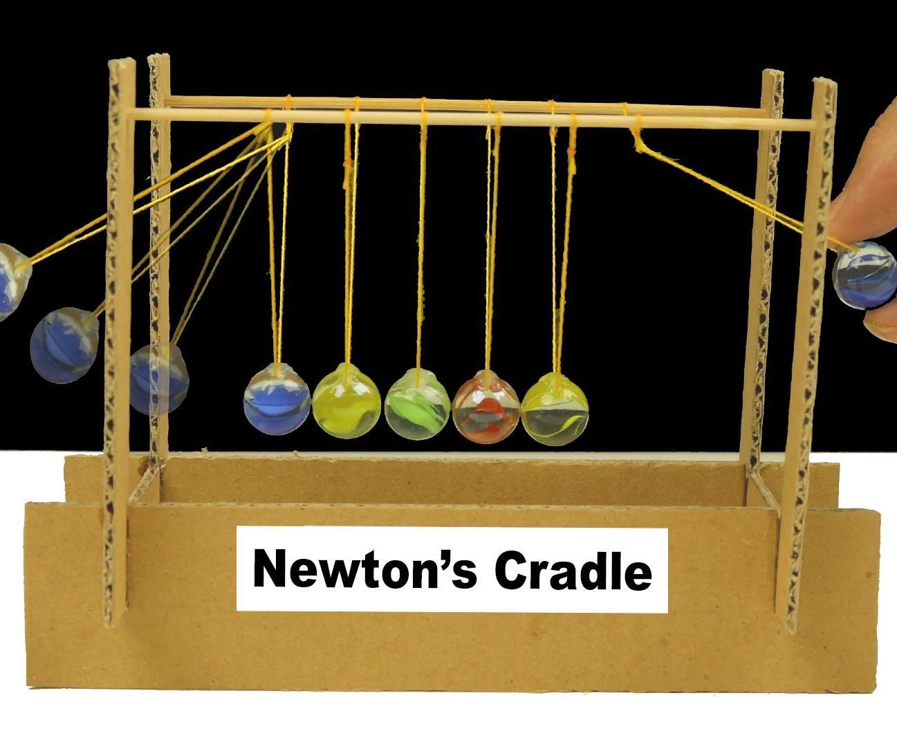 Amazing Newton’s Cradle From Cardboard