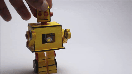 3D Printed Instructables Robot With Hidden Rechargeable Emergency Lamp