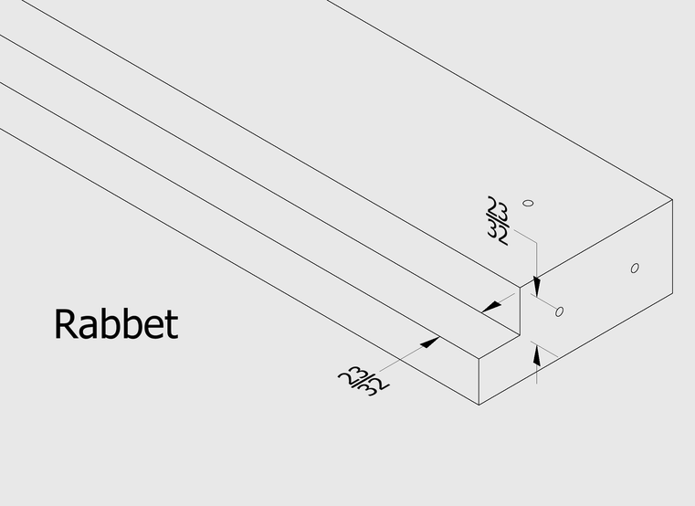 Cut Rabbets Into Shelf Boards