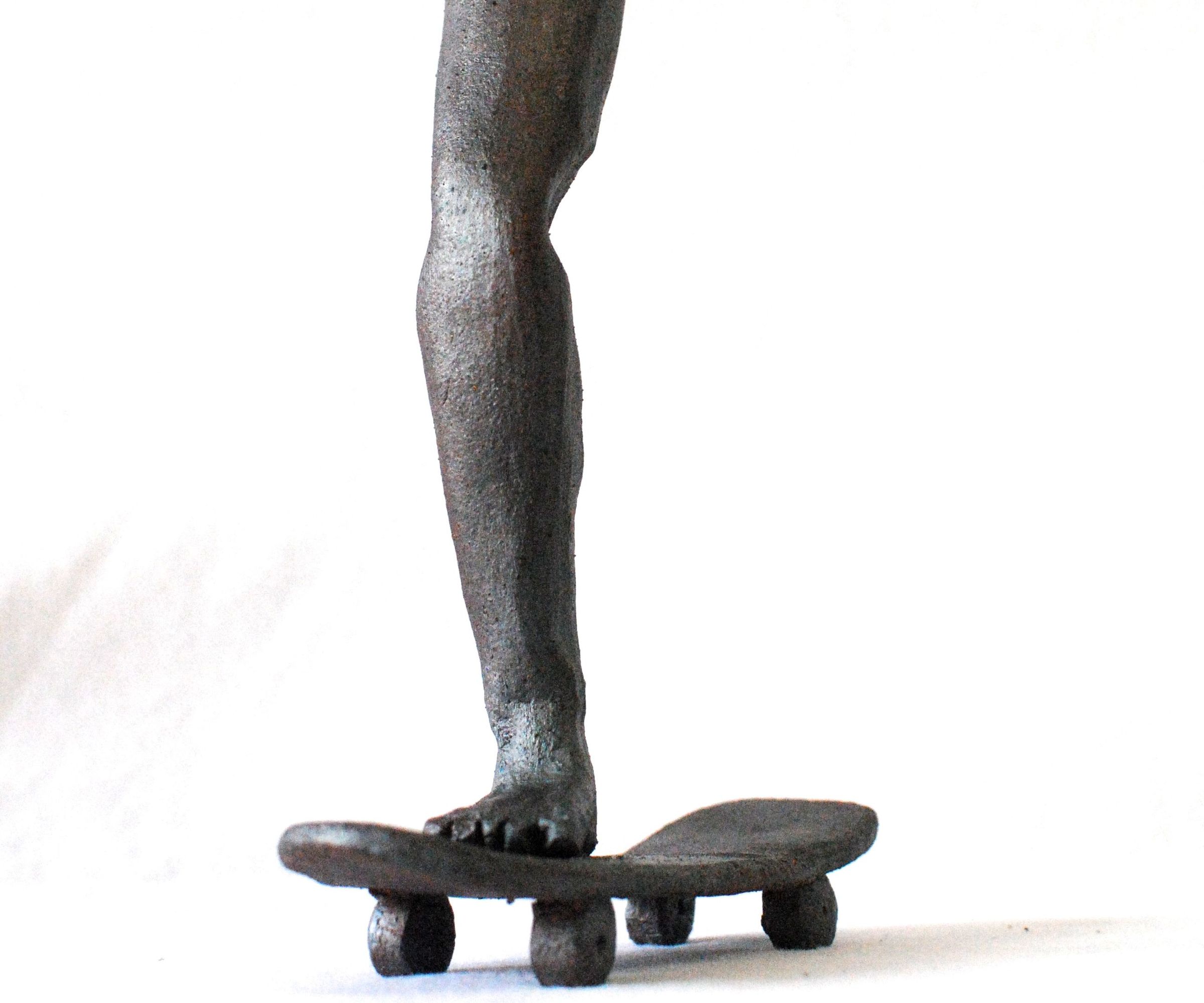 Ceramic Skateboard and Leg 