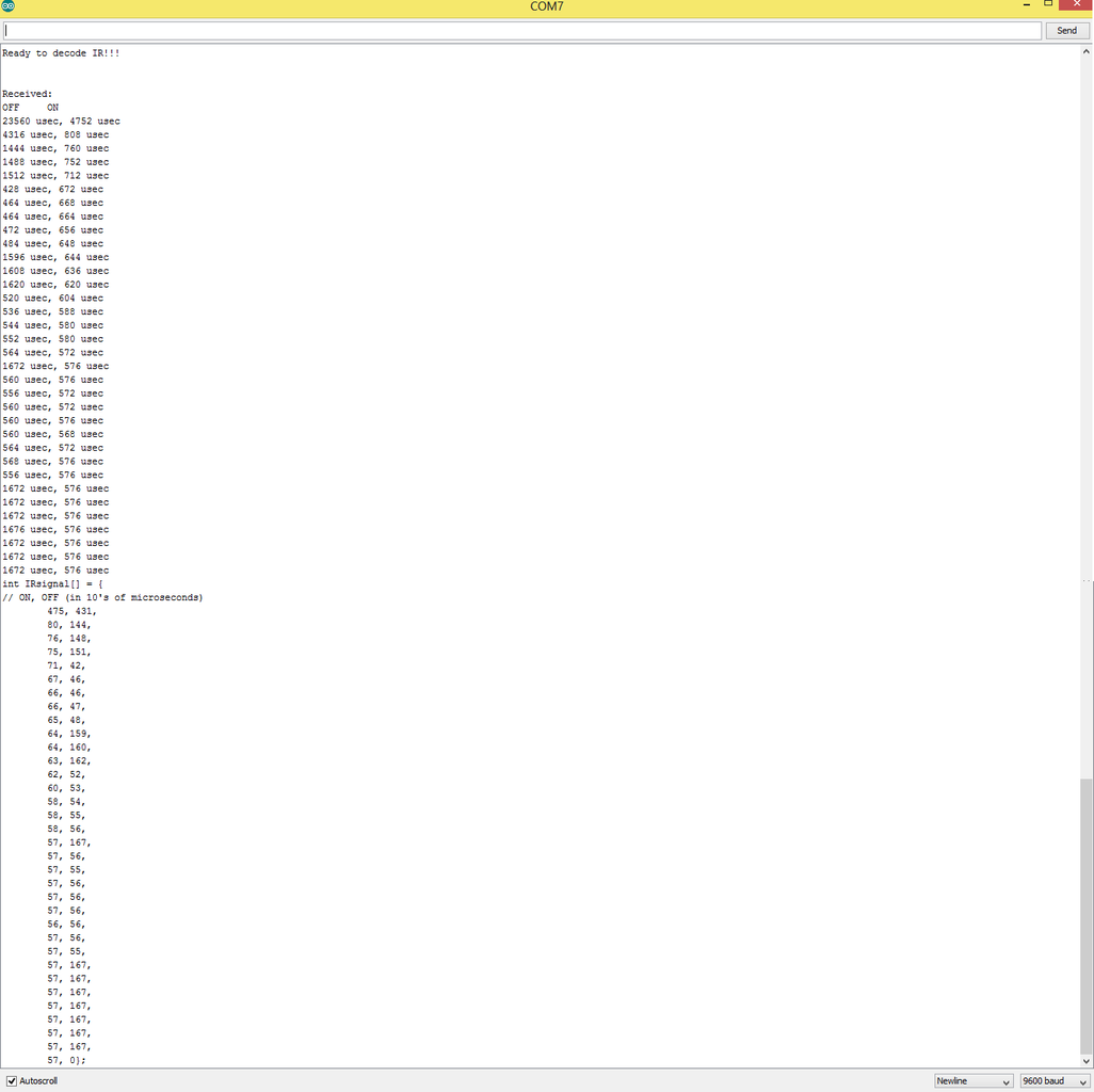 Reading IR Codes Using Arduino