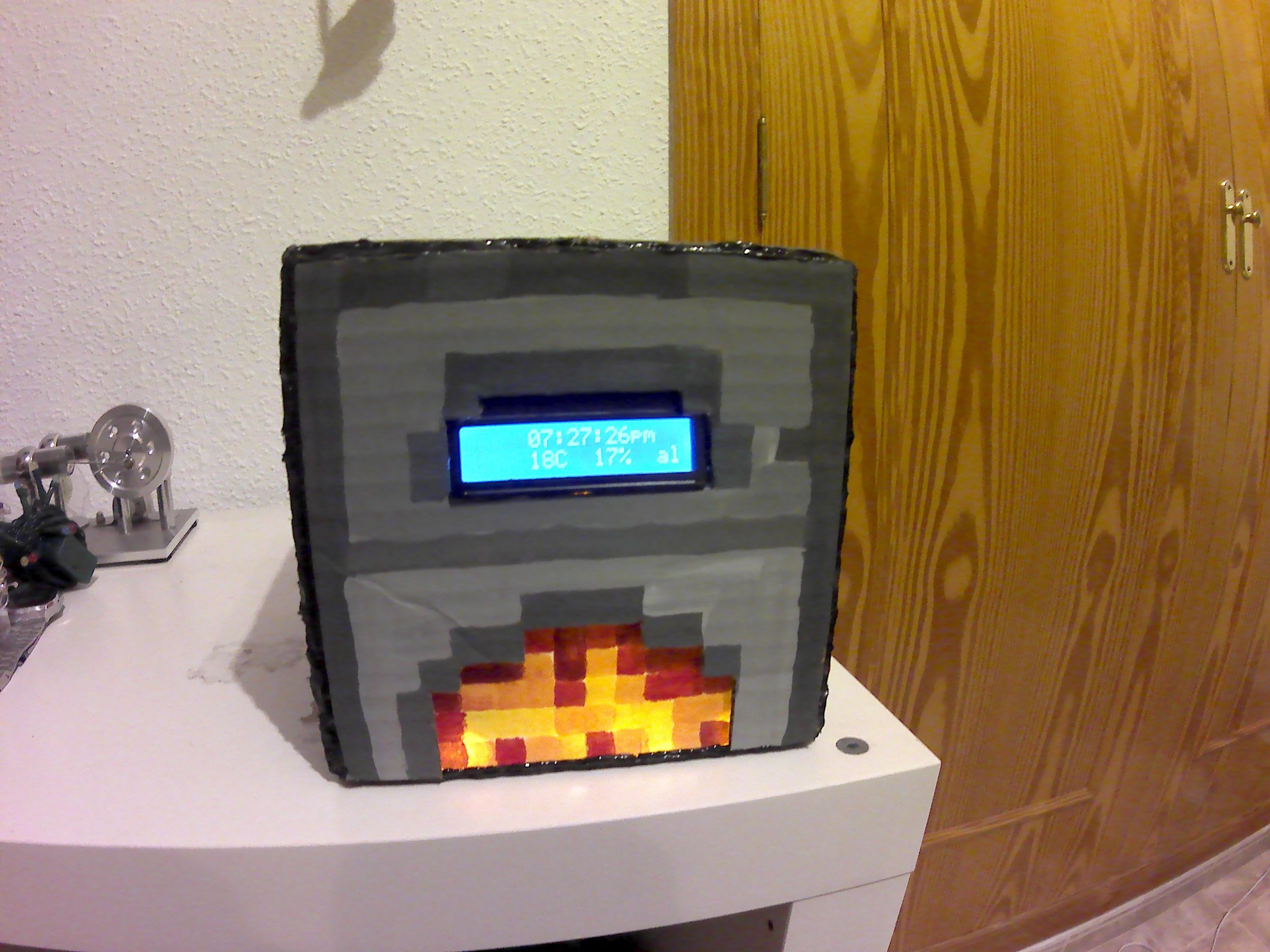 Minecraft Glowing Furnace Clock W/Arduino Nano : 5 Steps (with Pictures ...