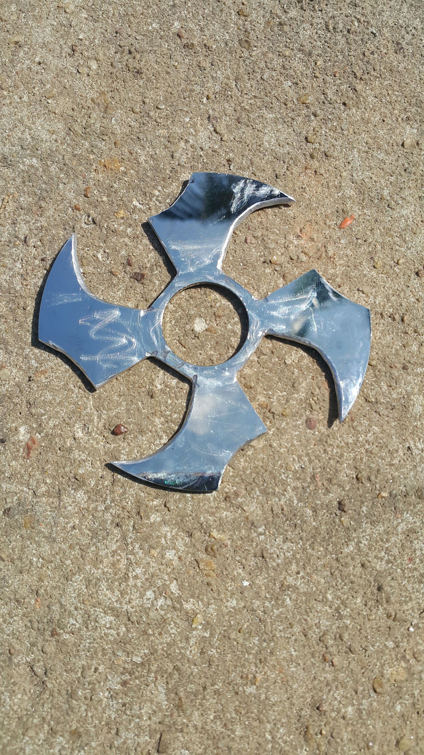Make Ninja Wheel From Old Hard Drive
