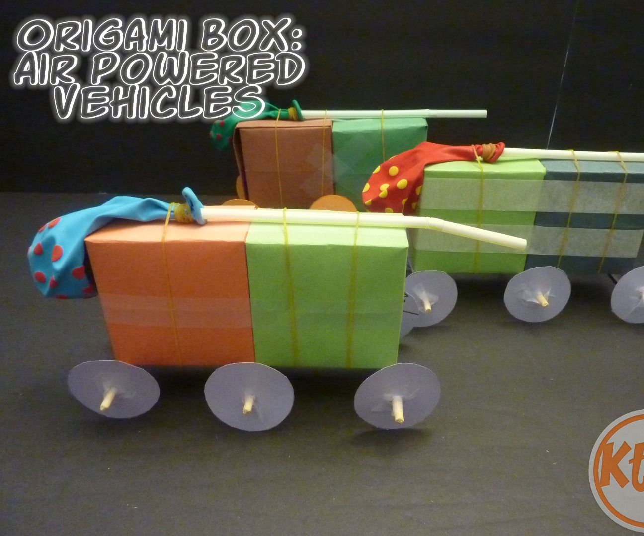Origami Box (used As Air-powered Vehicle Body)